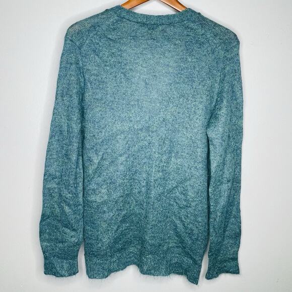 J. Crew Women’s Large Mixed Green Kid Mohair Sweater Cardigan V Neck New - Picture 7 of 7